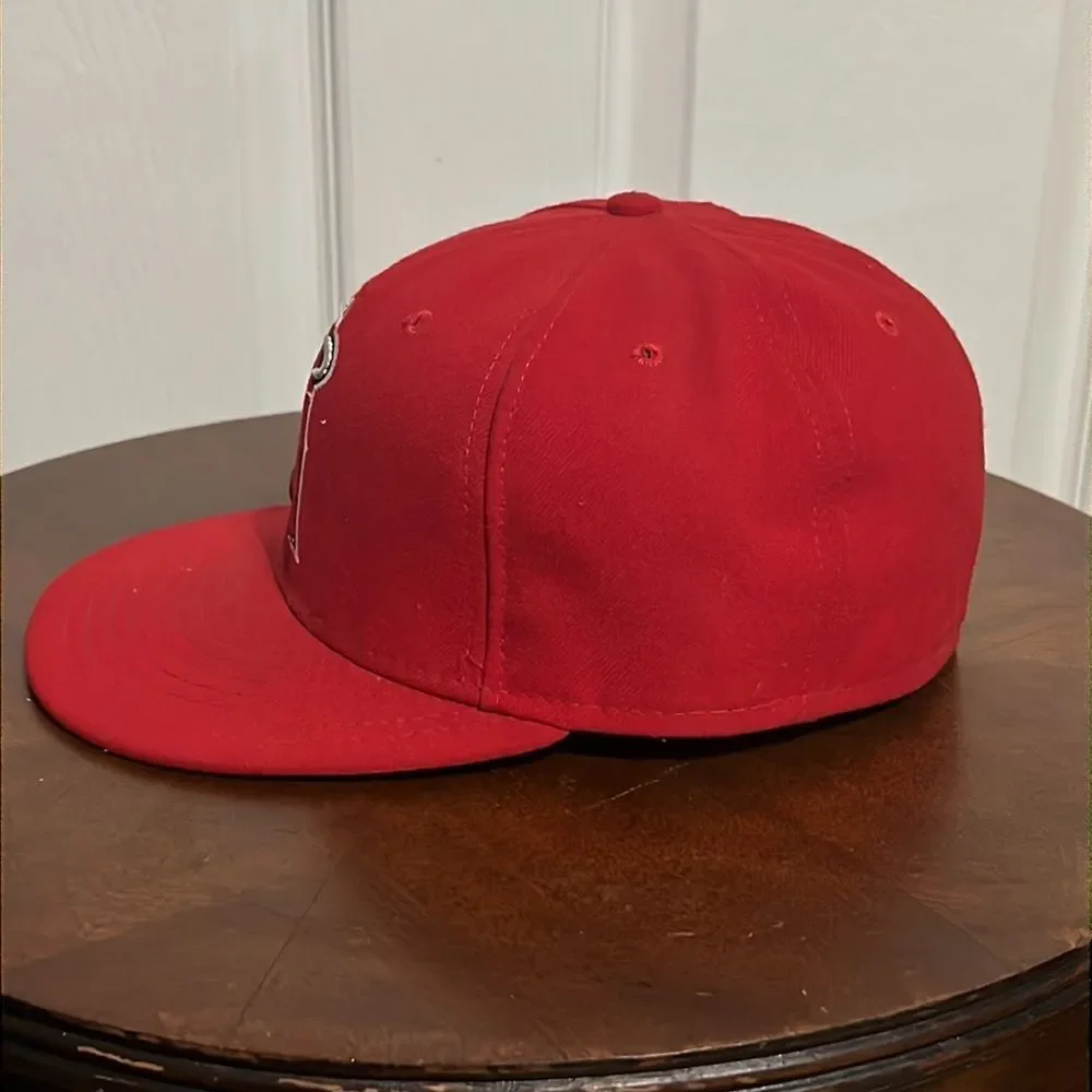 🔥⚾️ Los Angeles ANGELS New Era 59Fifty On Field Fitted Hat - Sz 7 1/4 - PERFECT
